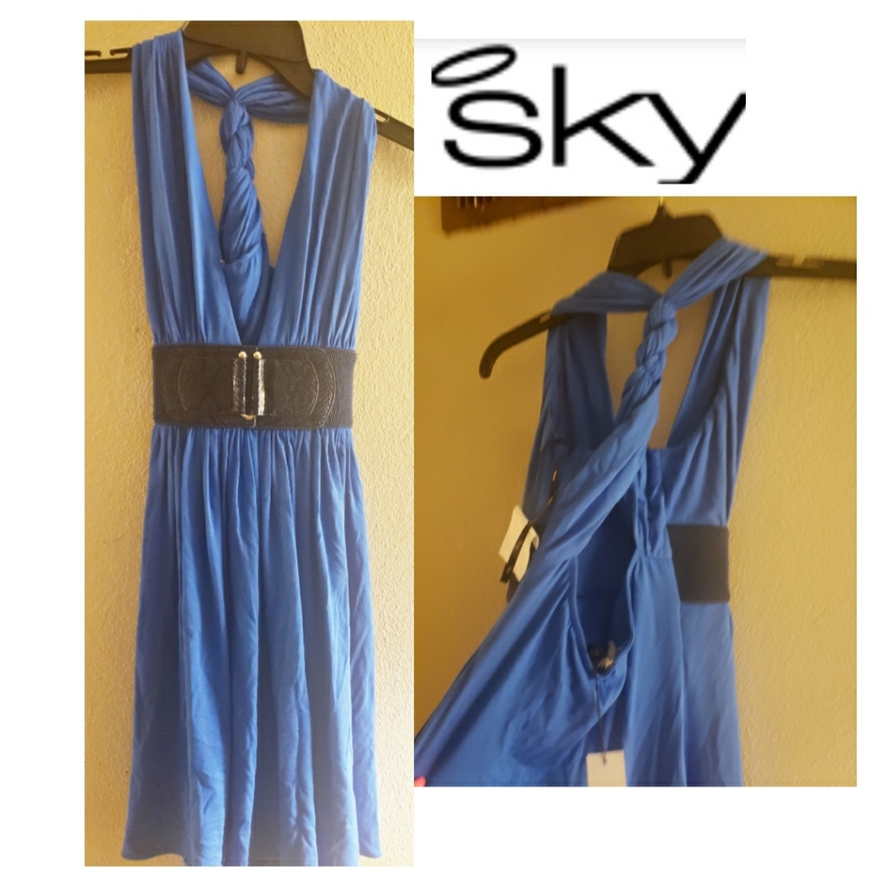 Sky blue dress.  Sz Sm